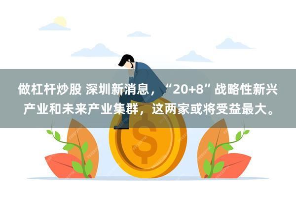 做杠杆炒股 深圳新消息，“20+8”战略性新兴产业和未来产业集群，这两家或将受益最大。