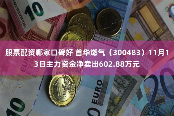 股票配资哪家口碑好 首华燃气（300483）11月13日主力资金净卖出602.88万元