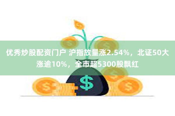 优秀炒股配资门户 沪指放量涨2.54%，北证50大涨逾10%，全市超5300股飘红