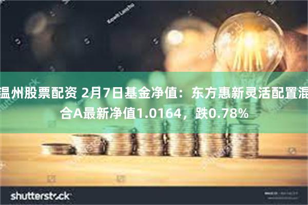 温州股票配资 2月7日基金净值：东方惠新灵活配置混合A最新净值1.0164，跌0.78%